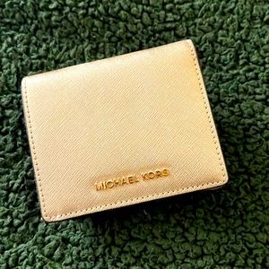 Gold Michael Kors wallet